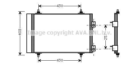 AVA QUALITY COOLING Конденсатор, кондиционер CN5240D